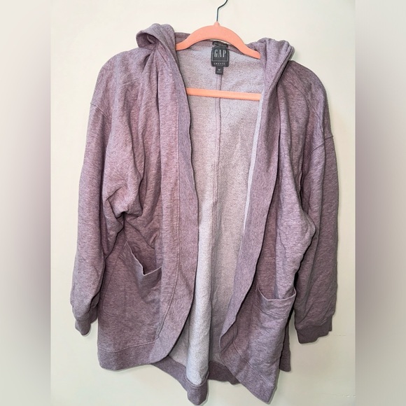 Gap Soft Cocoon Lounge Hoodie Light Mauve Women’s Medium - Picture 1 of 3